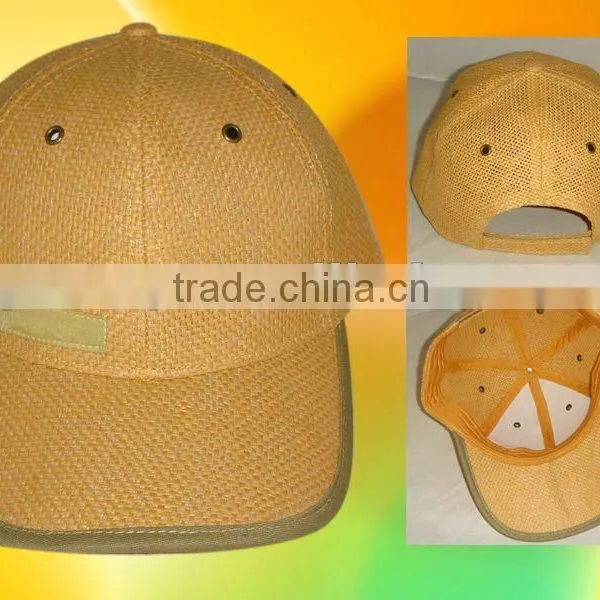 Paper Straw Fabric Baseball Cap Sport Caps
