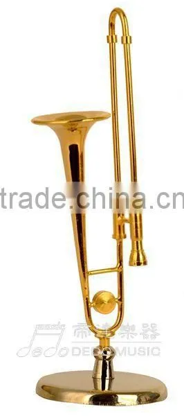 1/6 Size Gold Plated Music Instrument Shaped Model Violin photo-3