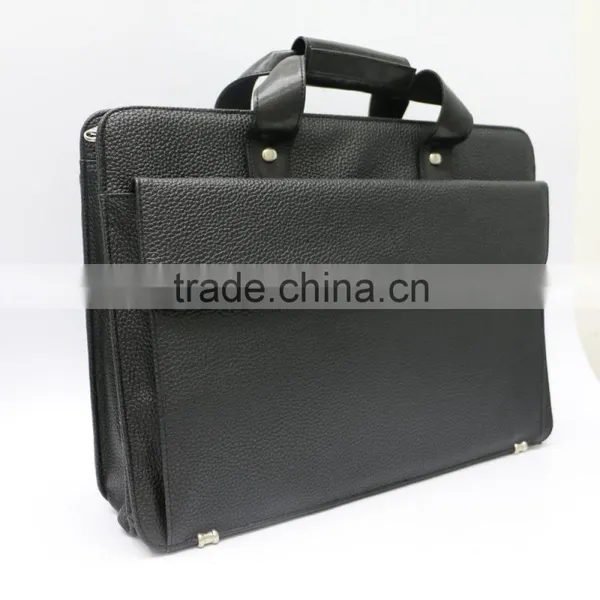Factory Hot Sell Fashion Laptop Bag Real Leather Buisiness Men's Briefcase photo-2