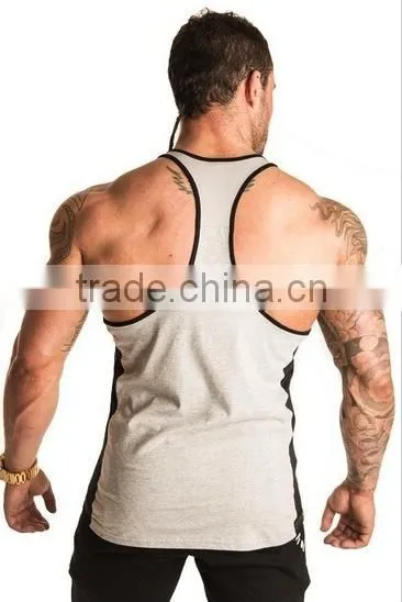 100% Cotton Mens Sportswear Sports Singlet photo-3