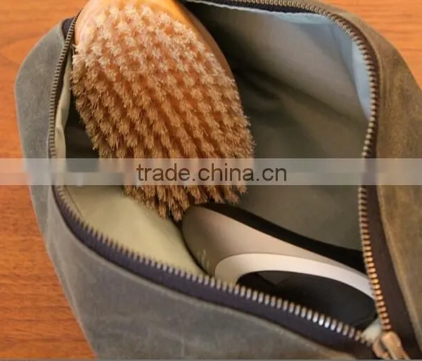 High Quality and Personalized Large Size Mens Waxed Canvas Dopp Kit Supplier's Choice photo-6