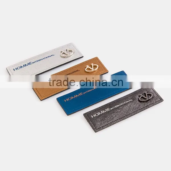 Mini Jeans Leather Patch With Customized Logo Private Brand Leather Patches photo-6