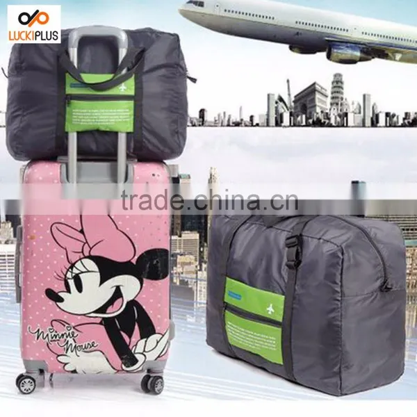 Luckiplus Waterproof Foldable Super Lightweight Large Capacity Storage Luggage Purple photo-2