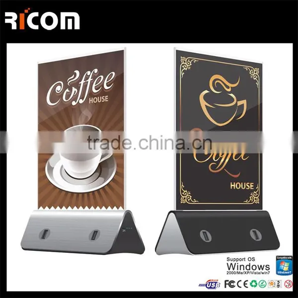 New Design Menu Holder Coffee Shop Power Bank Restaurant Power Bank photo-5