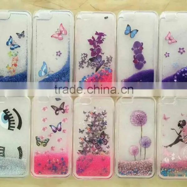 Bling Glitter Heart Quicksand Moving Star Cases Phone Cover Cases For IPhone 6 6s Liquid Glitter Case photo-4