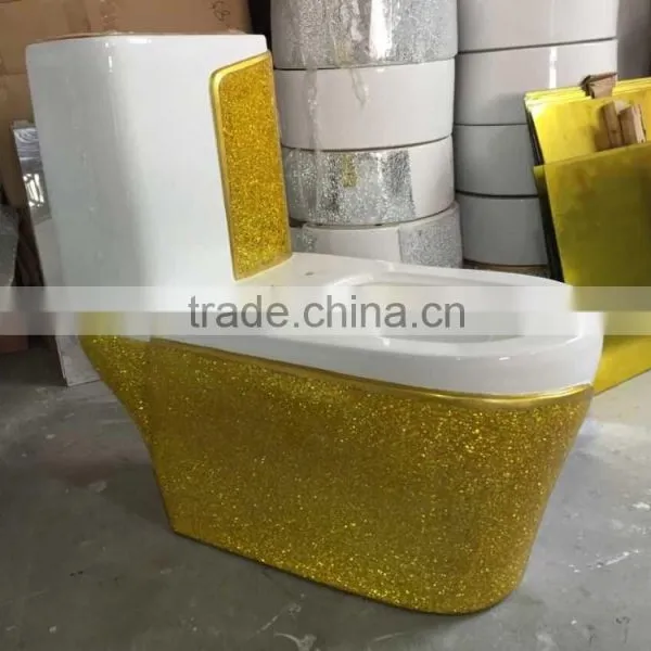 New Products 2015 Innovative Product Gold Design Decorative Toilet photo-2