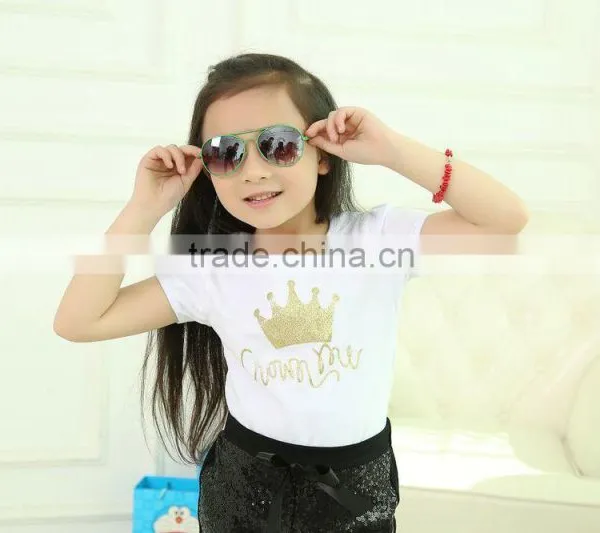 2016 Popular Gold Print Solid Color Shirt in Many Colors photo-2