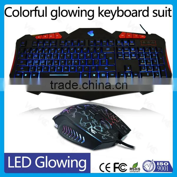 Custom Function Ergonomic Keyboard Backlight Led Colorful Gaming Mouse photo-2