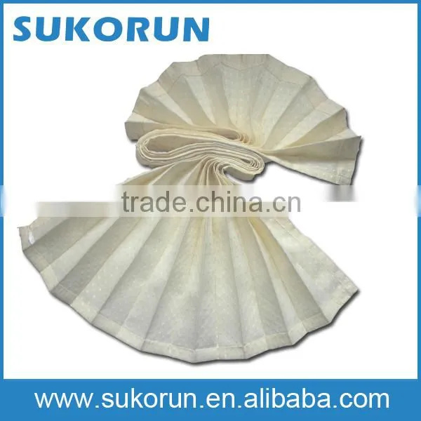 Foldable Flame Retardant Cream Curtain for Bus