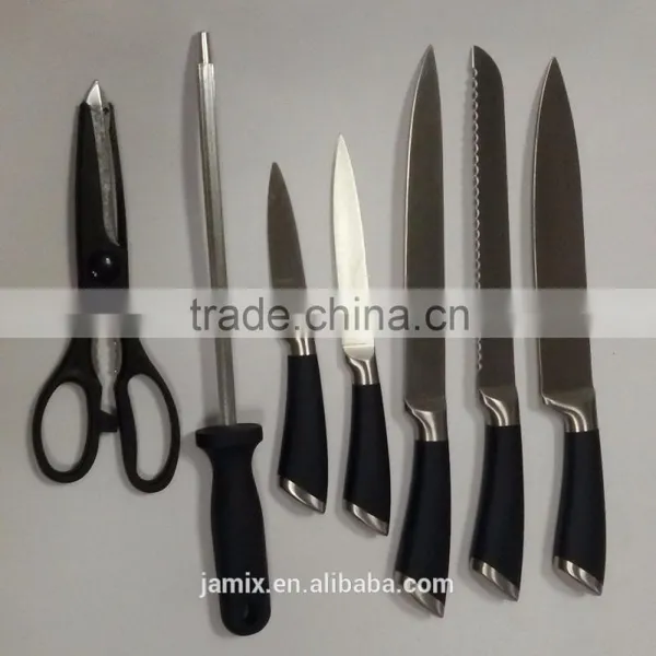 Knife / Fruit Knife / Bread Knife / Slicing Knife / Scissors / Knife Sticks With High-grade Kitchen Knife Special Steel Head Che photo-3