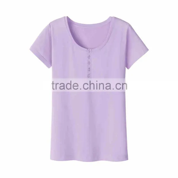 Manufacturer China Women's Clothing Cotton Bluk t- Shirt Made in China photo-4