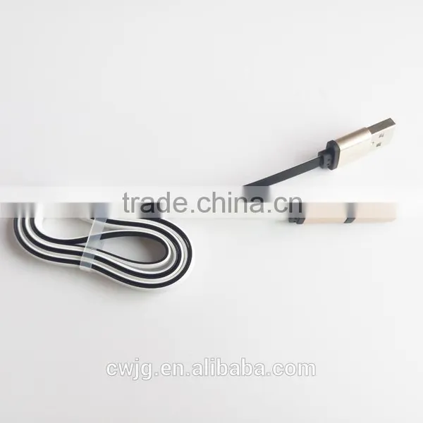High Speed Flat Noodle Micro Data Micro Usb Power Cable for Samsung Supplier's Choice photo-3