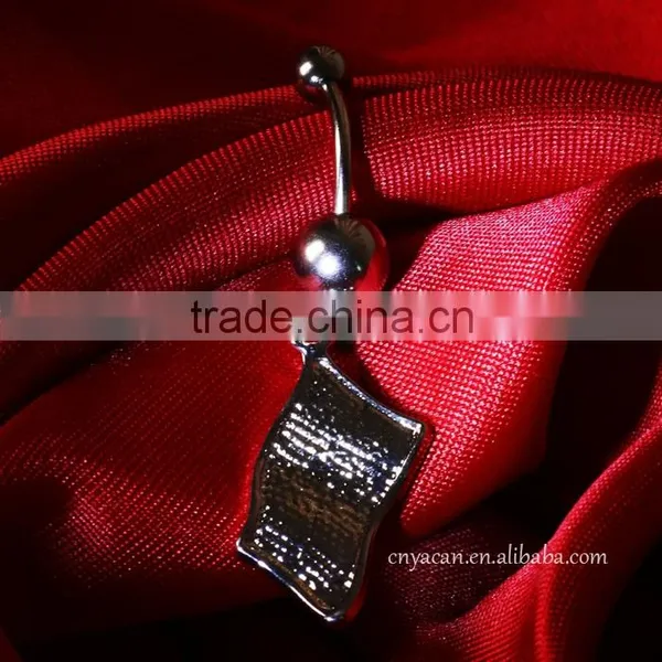 14G Mexico Flag Logo Belly Button Piercing photo-2