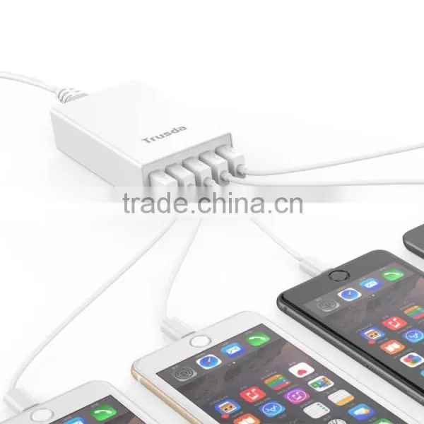 Anti-Fire Rapid Charge Safe Portable 5 Ports USB Extension Socket Wall Charger With 5V 12A Max 60W photo-6