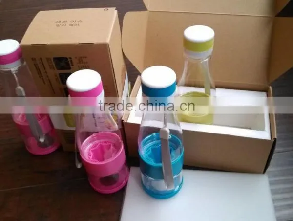 BPA Free Plastic Lemon Bottle Fruit Infusion Water Bottle Health Care Innovative Design Plastic Bottle photo-4