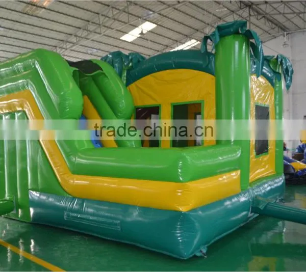 Selling Popular Mini Green Combo Inflatable Combo Bouncer for Children photo-5