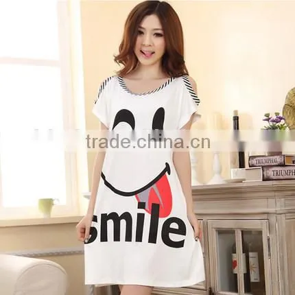 Love princess modal nightgown with short sleeves