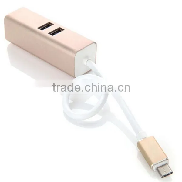 Aluminum USB-C Type C USB 3.1 High Speed 4 Port HUB Adapter For MacBook Nokia N1 photo-2