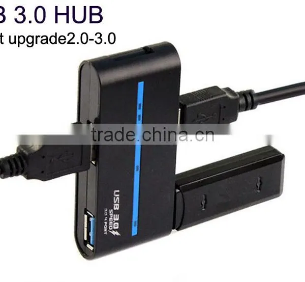 Hot Mini Rotatable 4 Ports USB Hub High Speed USB Hub Hot Sell USB 3.0 Hub Black & White Available