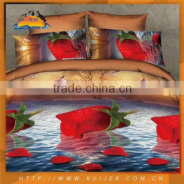 Reasonable Price Reactive Printing Floral Design Quilt Manufacturer photo-6