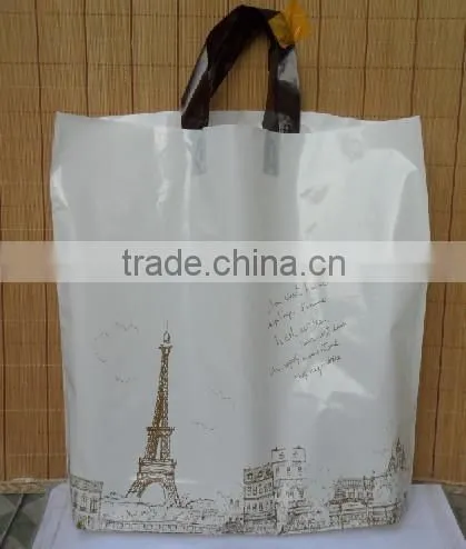 Customized Logo Plastic Clothes Bags With Handle photo-2