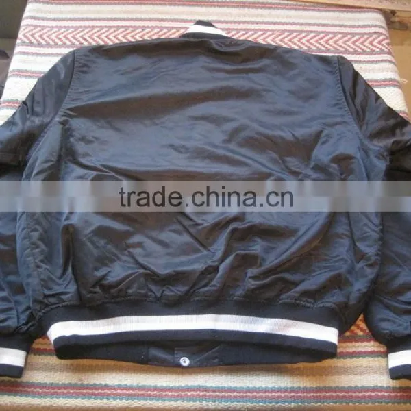 Custom Made Satin College Varsity Jacket photo-2