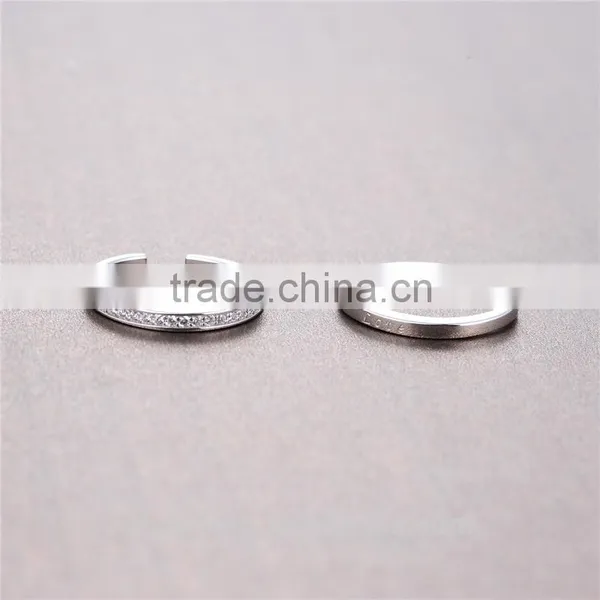 Bali Wedding Ring Crystal Diamonds Engraved Love Custom Wholesale Rings for Engagement Girls photo-5