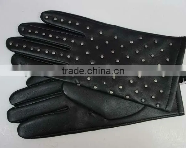 Leather Gloves/pu Gloves With Snake Pattern