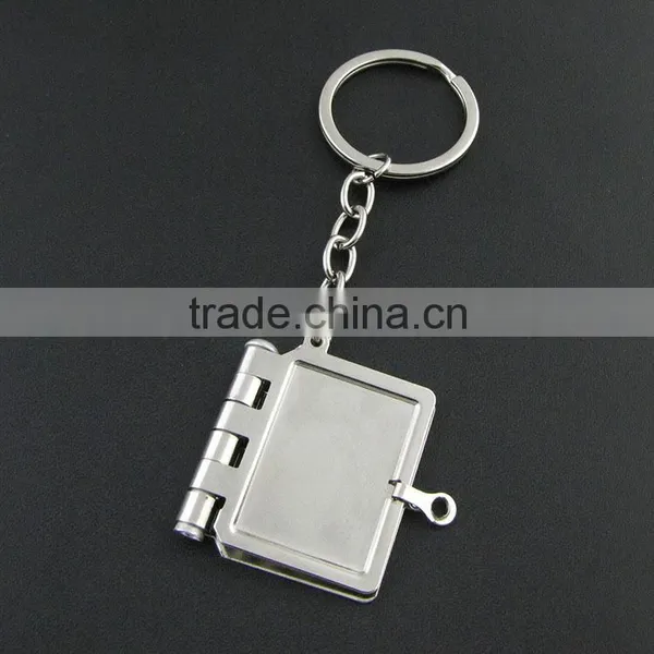 Engraved Silver Picture Frame Keychain photo-5
