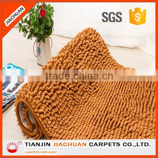 Long Pile Tufted Polyester Chenille Bath Rug photo-3