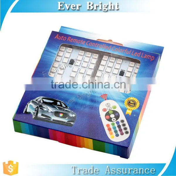 2016 5050 36smd 2pcs Bulbs Festoon/T10/Ba9s RGB Controller Led Panel Light Square photo-4