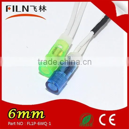 2015 FILN Plastic High Light 6mm 380v Neon Led Mi-bulb Led Indicator Light Buzzer photo-4