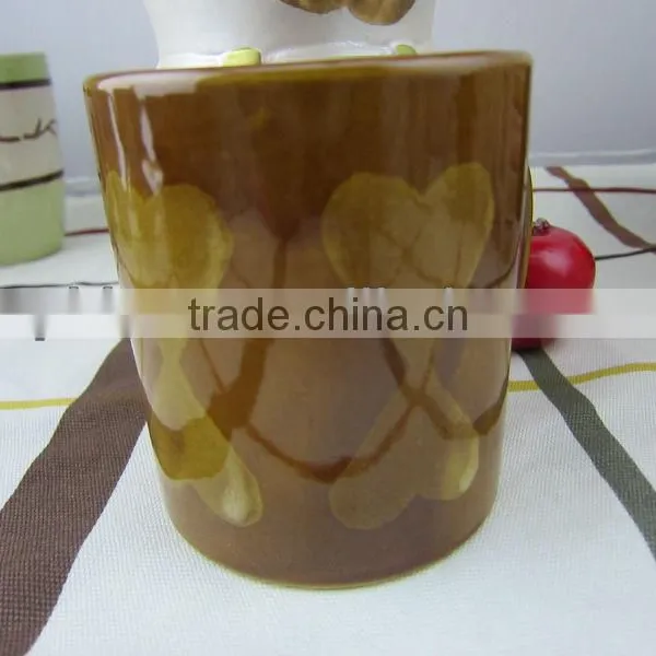 Stoneware Mug , Zebra Coffee Mug, Brown Mugs
