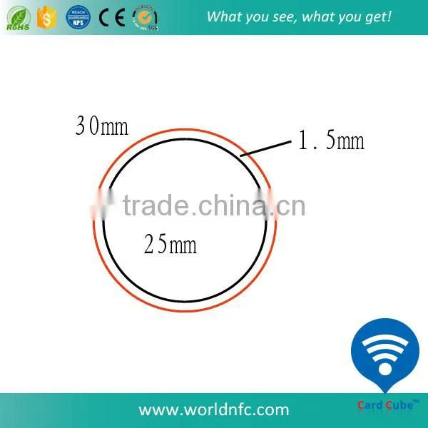 13.56MHz ISO 15693 RFID I Code Sli Sticker Label for 30mm Coin Tag photo-4
