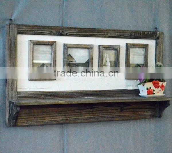 2016 Latest Wooden Decorative Wall Shelf With Frames photo-5