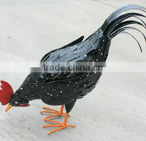 Metal Rooster Outdoor Garden Decor photo-4