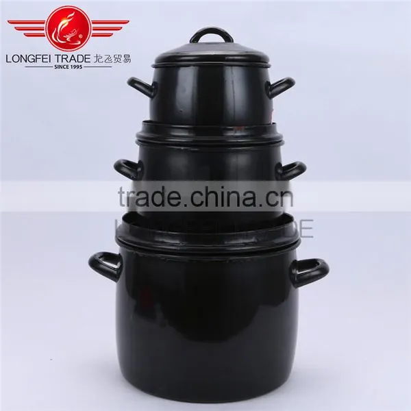 High Quality Double Handle Enamel / Porcelain Stockpot / Deep Soup Pot photo-2