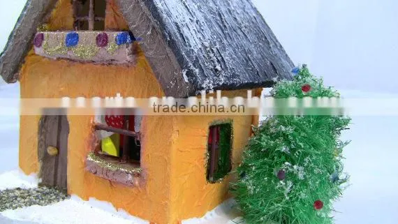 Little Christmas House With Colored Light photo-2
