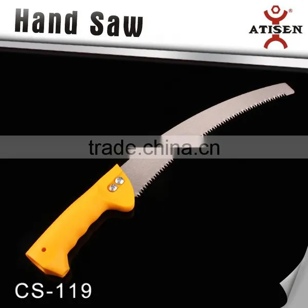 New Garden Pruning Saw - Yellow Handle - Stainless Steel Blade Tools Saw photo-2