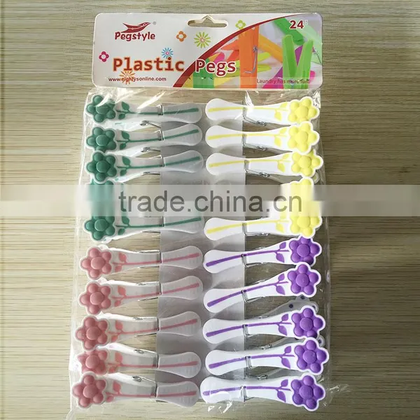 Plastic Soft Touch 20 Pcs Clothes Pins Pegs photo-2