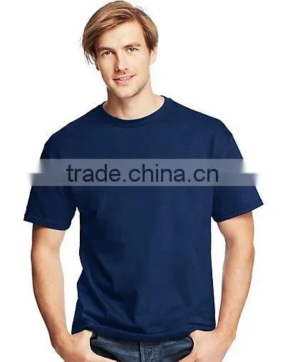Wholesale Custom Fashion Men's ComfortSoft Crewneck Man to Man Plain T-Shirt photo-3