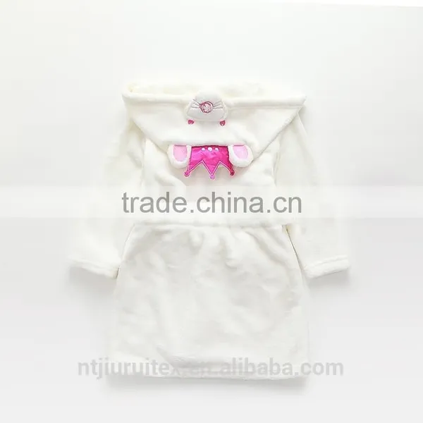 100% Polyester Animal Shape Kids Hooded Bath Robe,kids Bathrobe, Children Bathrobe photo-4