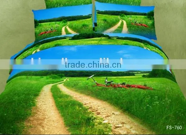 Custom Digital Printed Cheap Bright Bedding Set Duvet Cover photo-5