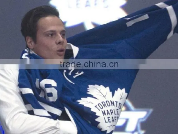 Sublimate Goalie Cut Toronto Maple Leaf Hockey Jersey photo-5
