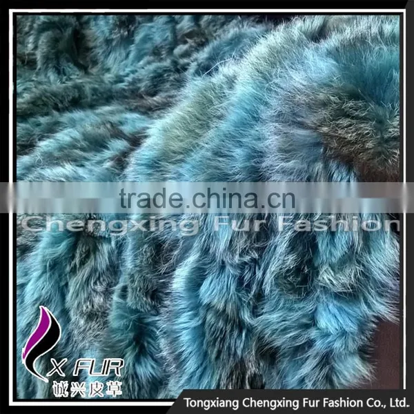 CX-D-87 Home Decora Patchwork Fox Fur Throw Fur Blanket photo-2
