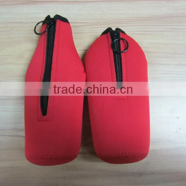 GR-B0169 High Quality Neoprene Beer Bottle Cooler With Zipper photo-2