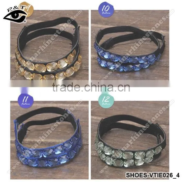 13 Colors Acryic Rhinestone Shoe Straps Decorations Shoe Lace for High Heels photo-5