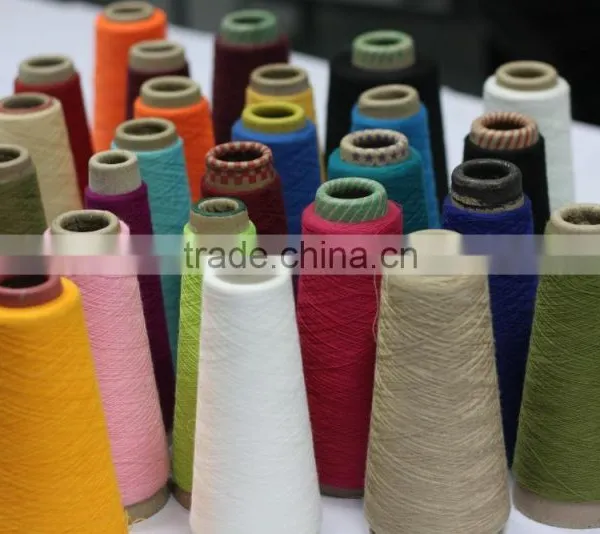 Wholesales High Quality 100% Polyester Ring Spun Yarn for Knitting and Weaving photo-2