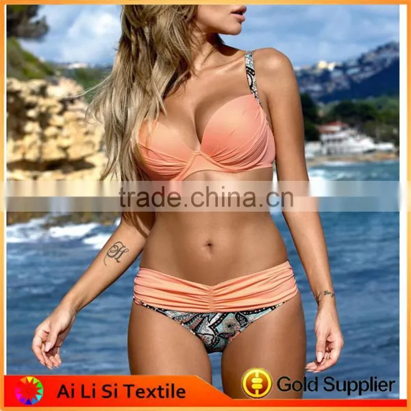 2017 Wholesale Fashion Brazilian Bikini, Oem Custom Bikini Swimwear photo-2
