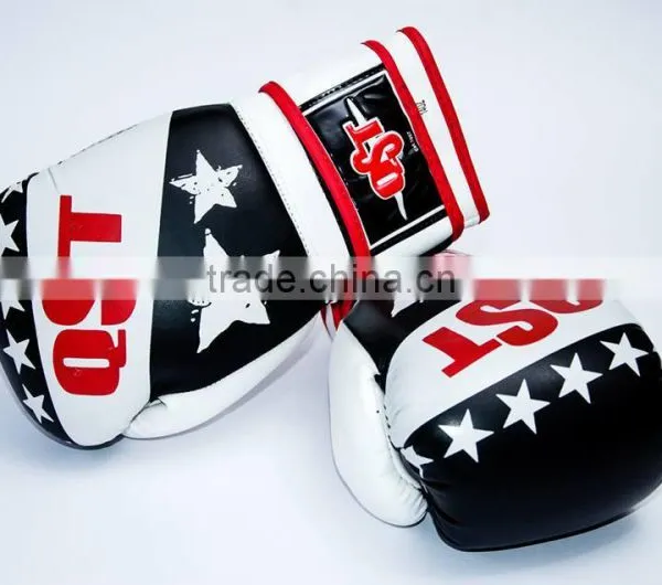 Special Muay Thai MMA Boxing Gloves White Training Sparring Gloves 8- 16 oz photo-3